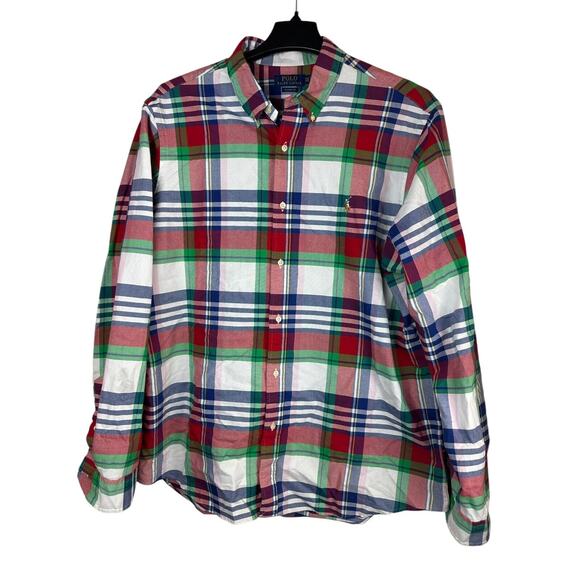 Polo Ralph Lauren Multi-Colored Plaid Button Down Shirt Men's Big & Tall XXL - Picture 6 of 12